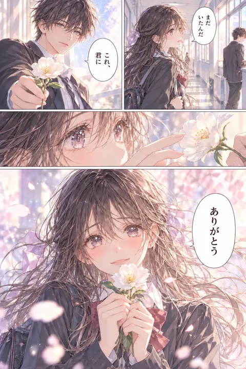 少女漫画・繊細の見本
